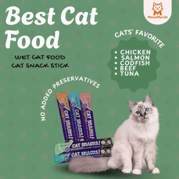 Cat Snack Cat Treat stick Chicken Tuna Salmon Beef |Jajan Kucing Snek Kucing 猫条