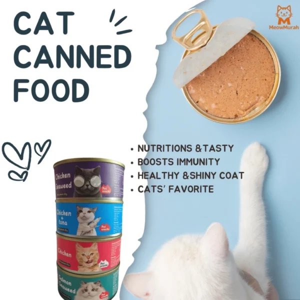 Meow Murah Cat Super Premium Deboned/Gravy Grain Free Cat Canned Food 85g m-Wet Food