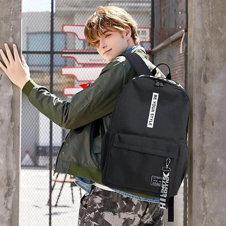 Trend Fashion Solid Canvas Comfortable Backpack