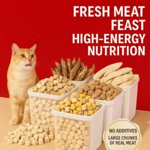 500g PET Booster Premium Freeze Dried Snack Pet Freeze Drying Makanan Kucing Gemok 鸡肉冻干 猫零食 猫冻干